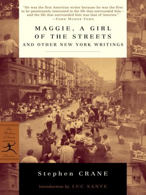 cover image of Maggie, a Girl of the Streets and Other New York Writings